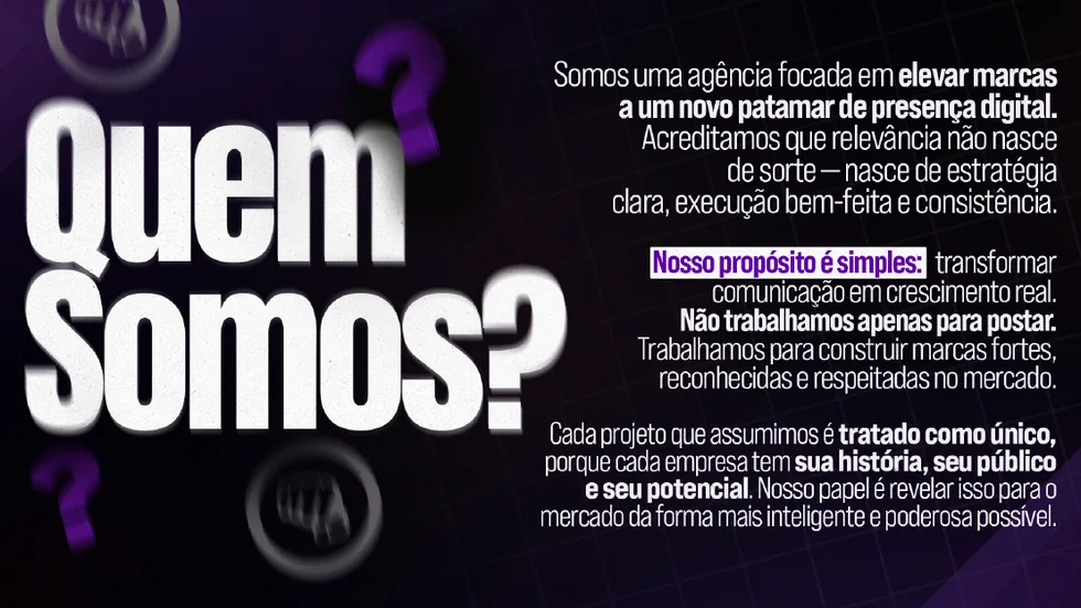Página Quem Somos do portfólio Brothers